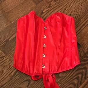 Brand new red corset size medium